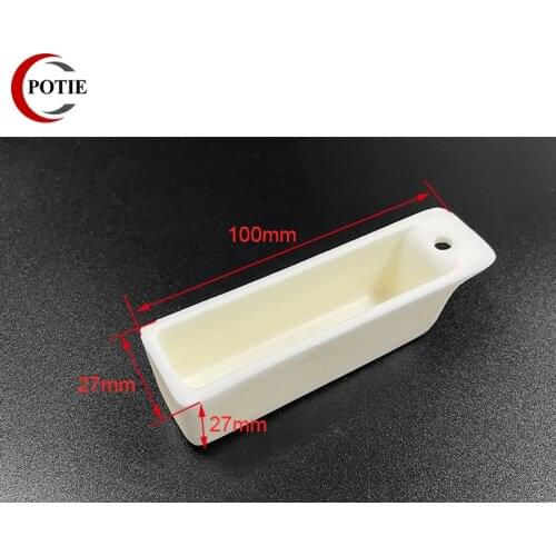 100x27x27MM Tube Furnace Muffle furnace with Bore Corundum Crucible Rectangle Shape 99% Alumina Combustion Boat
