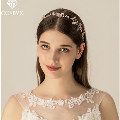 CC Hairbands Headbands Crystal For Bridal Women Jewelry Engagement Wedding Hair Accessories Party Fine Gifts 100% Handmade O541