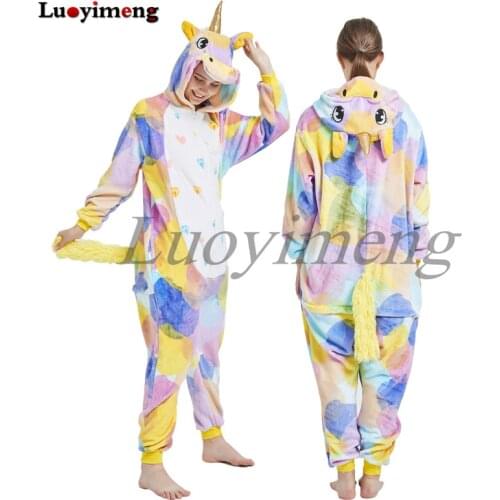 Kigurumi Fox Women Pajamas Unicorn Pijamas For Adult Animal Cartoon Sleepwear Mens Home Costume Winter Licorne Onesie Clothes