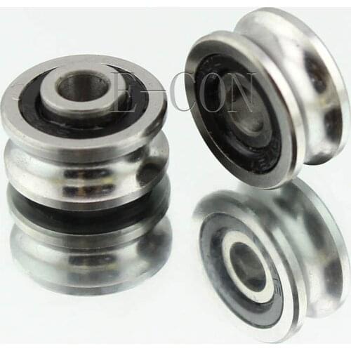 1/2/5/10PCS SG15 U Groove 5*17*8mm Sealed Ball Track Guide Bearing Textile Machine Hi-Q