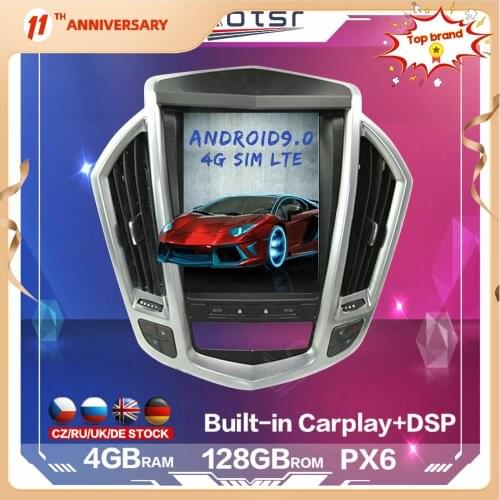 128GB Tesla Android Car Multimedia Radio Player Auto GPS Navigation For Cadillac SRX 2009 - 2012 Car Stereo DSP Carplay 4G SIM
