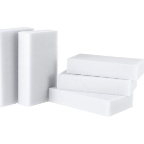 2020 New 10pcs/lot 100*60*20mm Sponge Eraser Melamine Cleaner Eco-Friendly White Kitchen Magic Eraser Melamine Sponge Magic