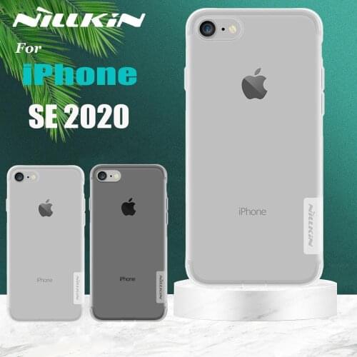 For iPhone SE 2020 Case Nillkin 0.6mm Ultra Thin Transparent Clear Soft Silicon TPU Protector Cover for iPhoneSE 2020 Case