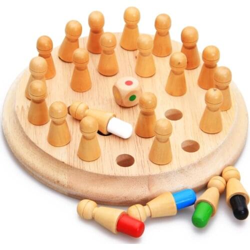 Montessori Kids Toy Baby Wooden Memory Developing Compete Chess Learning Educational Preschool training Brinquedos Juguets