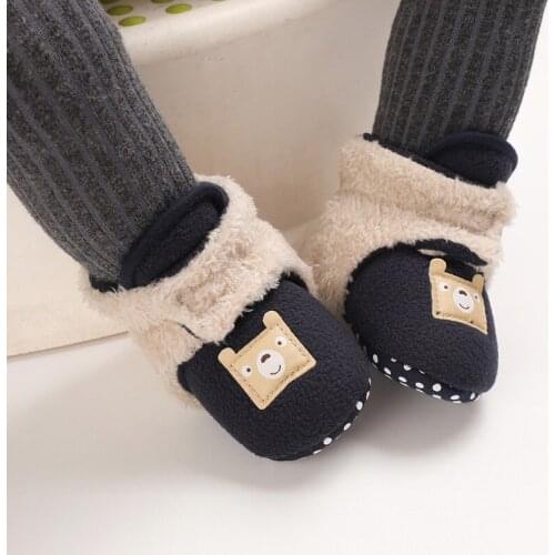 Baby Socks Shoes Boy Girl Stars Newborn Toddler First Walkers Booties Cotton Comfort Soft Anti-slip Infant Crib Shoes