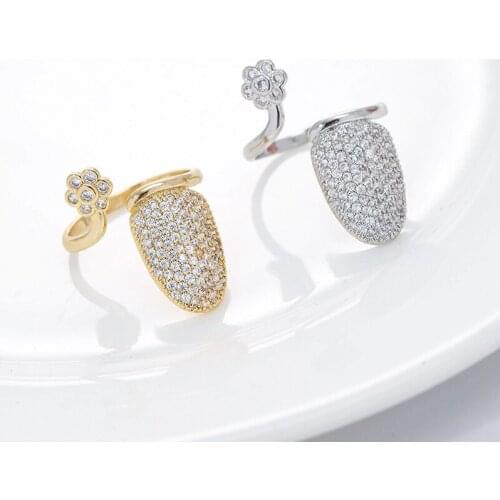 DJ126 Delicacy Fashion High Quality Zircon Fingertip Rings Gift Party Banquet WOMENS Jewelry Ring