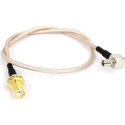 Jack female SMA adapter 30.48 cm, TS 9 male RG 316 cable connector
