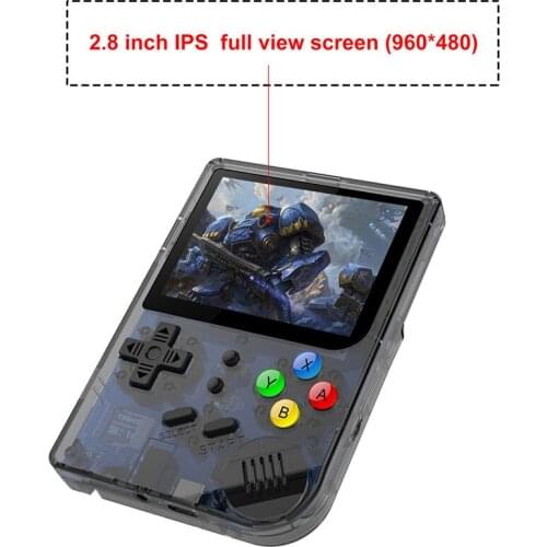 2.8 inch Full View IPS Screen Pocket Mini Handheld Retro Game Console with 169 Classic Games in 16GB Card Video Game Machine