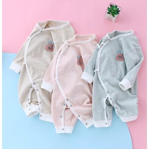 Summer Long Sleeve Newborn Baby Rompers Cotton Baby Boy Girl Cartoon Romper Kid Onesies Clothing Jumpsuit Infant Pajamas Outfits