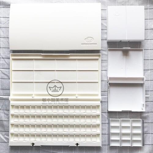 Russian White Night Original Watercolor Paint Empty Box Atercolor Renovate Cover Pigment Box Painting Tool Artistic Supplies