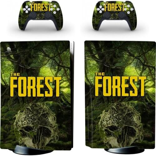 The Forest Style PS5 Disc Edition Skin Sticker for Playstation 5 Console & 2 Controllers Decal Vinyl Protective Skins Style 3