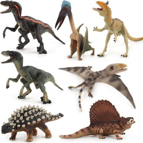 New PVC simulation animal shape decoration toy doll mini doll toy science education baby early education toy