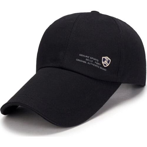 2021 New Sports Baseball Cap Outdoor Mens Canvas Anti-UV Hat For Fish Fashion Adjustable Long Visor Brim Shade Snapback Sun Hat