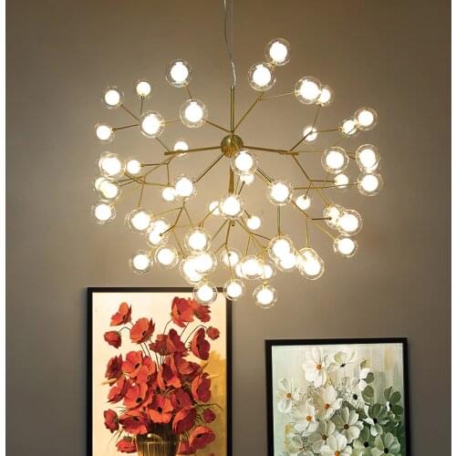 2021 New Modern LED Firefly Sputnik Chandelier Light Stylish Tree Branch Chandelier Lamp Decorative Ceiling Chandelies Hanging