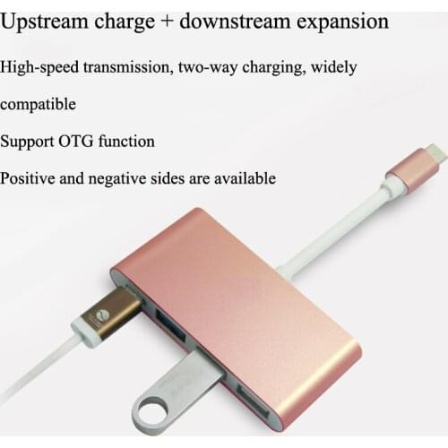 New Multiport Hub Type C USB 3.1 & USB-C to 4-Port Hub USB & VGA &r HDMI Adapter 5GBps for Macbook