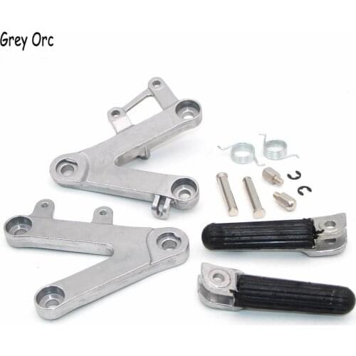 For HONDA CBR400 NC29 1990 1991 1992 1993 1994 1995 1996 1997 Motorcycle Accessories Moto Front Rider Foot Pegs Footrest Bracket