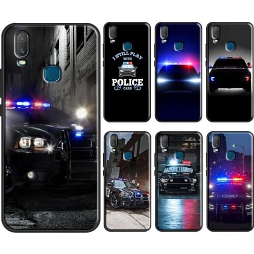 Police Cars Light At Night Cover For Vivo V20 SE Y11 2019 Y1S Y12 Y17 Y30 Y50 Y81 Y91C V11 Y20 i V17 Neo Phone Case