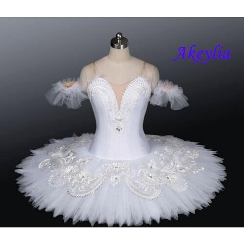 White Swan Lake professional Ballet Tutu platter for girls sleeping beauty pancake tutus Snow Queen for the Nutcracker JN0240