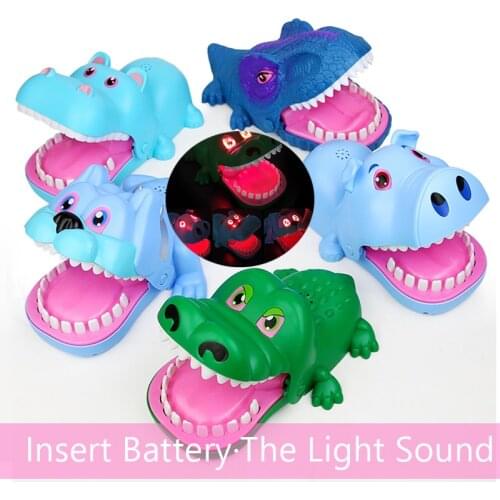 Hand Biter Crocodile Toy Parent-child Interactive Hand Biter Dog Bite Shark Friend Pirthday Party Party Trickery Interactive Toy