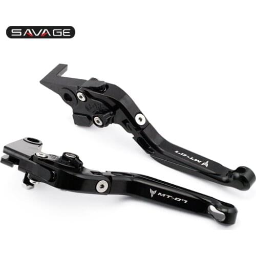 Brake Clutch Levers For YAMAHA MT07 FZ07 FZ-07 2014-2021 15 16 17 18 19 20 Motorcycle Adjustabale Folding Extendable logo MT-07