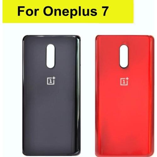 6.41" Glass Back Case For OnePlus 7 Battery Cover Back Rear Door 1+7 Housing Replacement Parts For Oneplus7 Back Housing