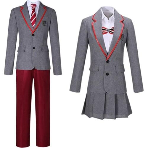 TV play elite Season cosplay Elite school uniform St vectra British style men and women campus uniform