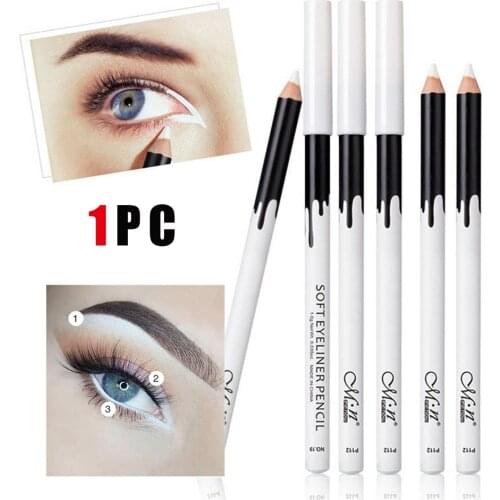 1PC Shiny White Eyeliner Furrows Under Eyes Brightener Glitter Longlasting Highlighter Waterproof Eyes Makeup Tools