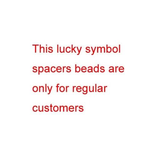 100% 925 Silver Luck Symbol Beads Pure Silver Good Luck Symbol Spacers Sterling Jewelry DIY Beads