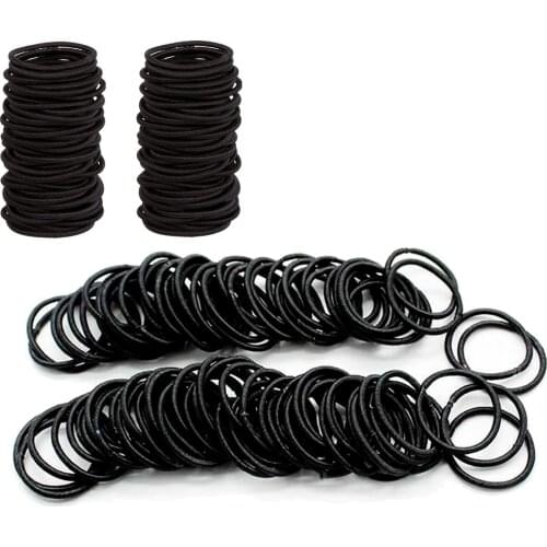 100 Pcs Hair Bands for Children Cute Girl Hair Accessories Tie Rings Kids Hair Elastics Band Made of Hair Ties 2021