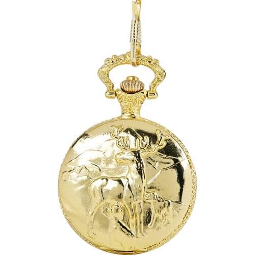 1038 Large bronze embossed cruise ship pocket watch European and American style pirate ship retro thick chain pocket watch