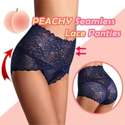 4 Colors Fashion Panties For Women Seamless Lace Panties Breathable High Waist Butt Lift Briefs Underwear M-3XL Plus Size