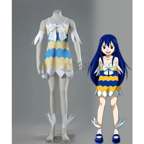 Athemis new outfit Fairy Tail Wendy Marvell Cosplay Costumes hot selling