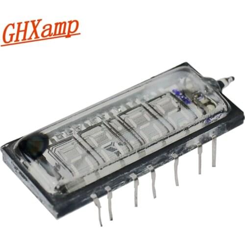 GHXAMP IVL2-7 / 5 Transparent Colon Fluorescent Tube VFD Screen Clock Home Fluorescent Tube Clock DIY 1PCS