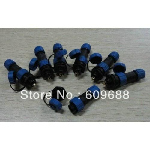 IP68 6Pins Aviation Connector,Cable Connector+Rear mount,Plug and socket