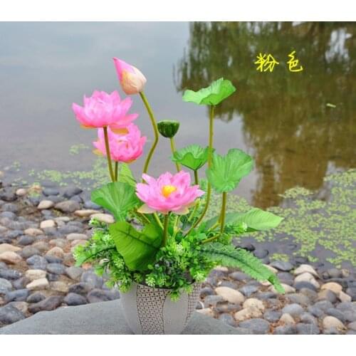 Factory outlets] the beam lotus flower factory simulation artificial flowers silk wedding housewarming opening with flowers