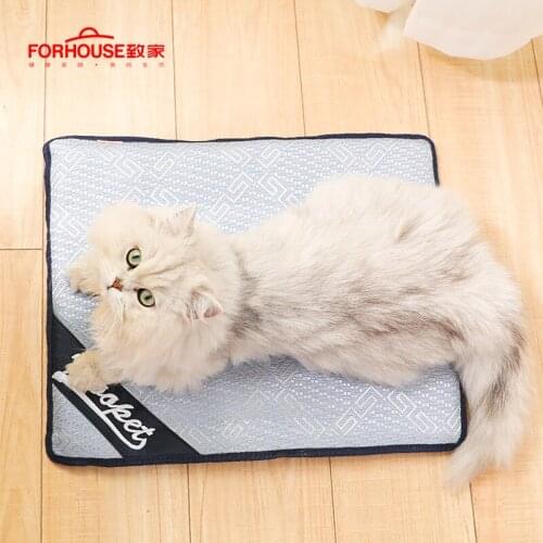 Dog Mat Cooling Summer Pad Mat For Dogs Cat Blanket Sofa Breathable Pet Dog Bed Summer Washable For Small Medium Large Dogs Car