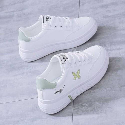Little White Shoes Female Students Wild 2021 Spring New Ins Casual Sports Shoes Thick-Soled Breathable Sneakers Summer