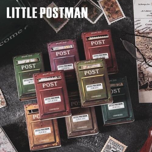 Lightweight 100 Sheets Good Stamp Themed Phone Stickers PET Wall Stickers Eye-catching for School