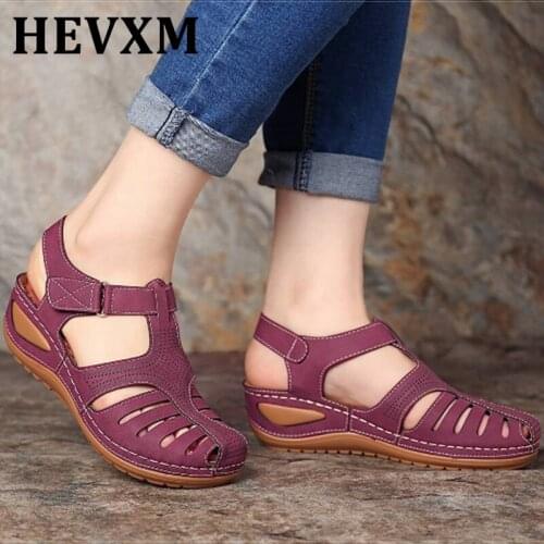 New Women Sandals Summer Shoes Woman Plus Size 43 Heels Sandals For Wedges Chaussure Femme Casual Gladiator Sandalen Dames