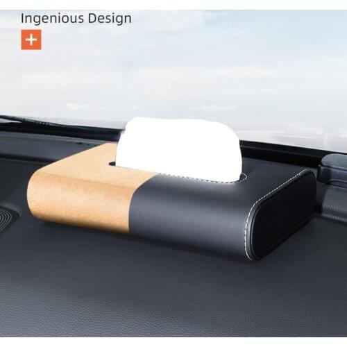 New Car Tissue Box Cover Holder Interior Decoration Creative Net Red High Grade Block Armrest Napkin Storage Accessories