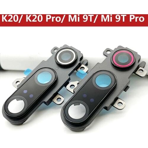 New Housing Back Rear Camera Glass Lens With Cover Frame Holder For Xiaomi Mi 9T / Mi 9T Pro / Redmi K20 / K20 Pro