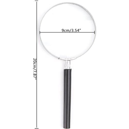 A2UD Portable Magnifying Glass Handheld Magnifier High Definition Reading Eye Loupe