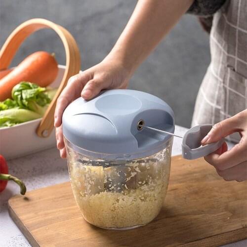 Hand Chopper Garlic Press Vegetable Fruit Twist Shredder Manual Meat Grinder Chopper Garlic Crusher Cutter Home Kitchen Tools