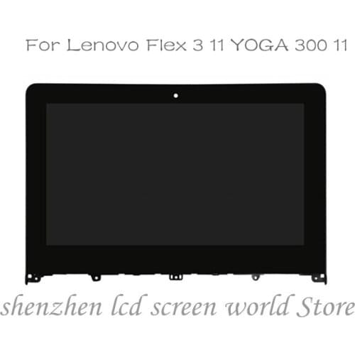11,6'' Replacement Laptop LCD Touch Screen Digitizer with Bezel Display Assembly Panel For Lenovo Yoga 300-11 series 300-11IBY