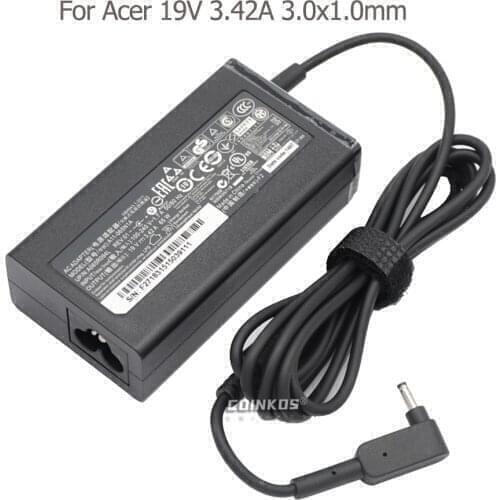 Notebook AC Charger 19V 3.42A Laptop Power Adapter for Acer Aspire S3 S5 S7 S7-191 S7-391 Iconia C740 C720 C910 C810 C730 C735