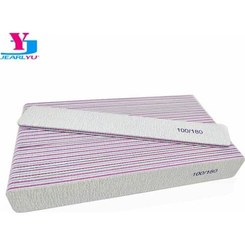 50 Pcs Grey Professional Nail File 100/180 Emery Board Gel Nail Polsih Nails Files Set Pilniki do Paznokci Salon Nail Art Tools