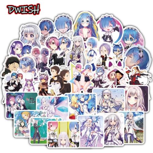 50pcs/Pack Japanese Anime Waterproof DIY Stickers Skateboard Guitar Suitcase Freezer Laptop Phone Motorcycle Graffiti Sticker