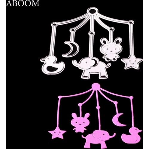 ABOOM New Design Wind Bell Metal Cutting Dies For Scrapbooking Stencils Craft Paper DIY Scrapbook Cutting Dies Card Template