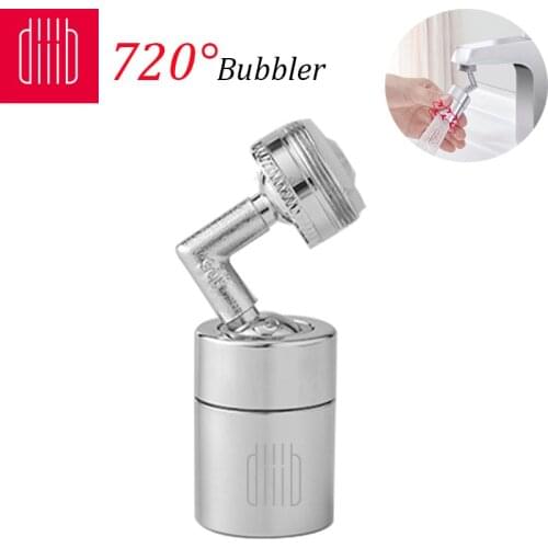 Diiib Faucet Aerator Water Tap Nozzle Bubbler Water Saving Filter 360° 2-Flow Splash-proof Tap Connector Large Angle