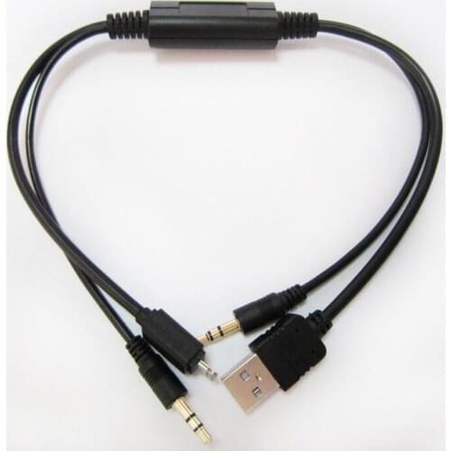 Free shipping!!! AUX CABLE ADAPTER LIGHTNING CONNECTOR for BMW MINI iPOD iPAD iPHONE 5 5S 5C +USB Car Charge